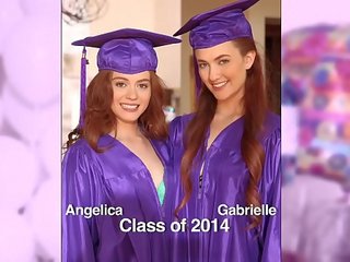 Dekleta izginil divje - presenečenje graduation zabava za teens konci s lezbijke odrasli film