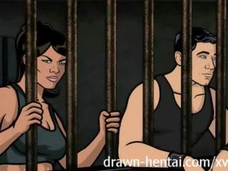 Archer animasi pornografi - bui dewasa film dengan lana